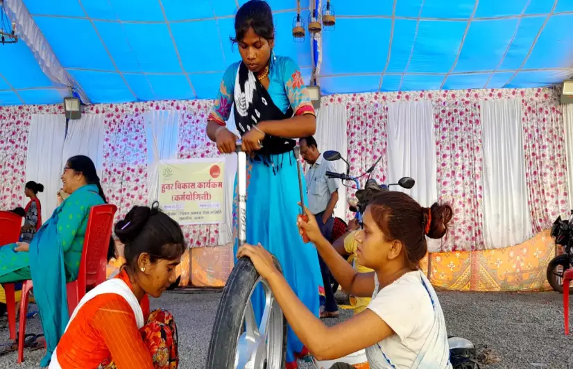 Tribal girls puncture stereotypes, set up own repair shops in Madhya Pradesh