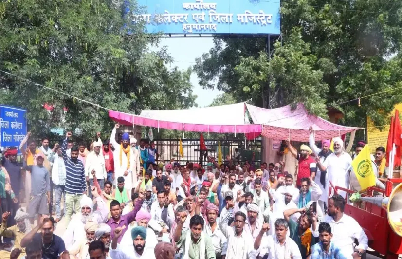 Angry farmers in Rajasthan take government officials hostage for few hours, demand procurement of paddy