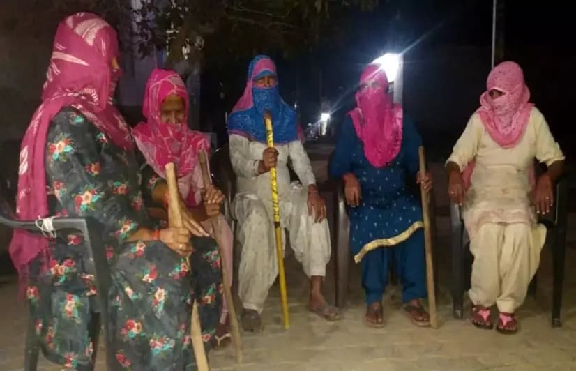 Haryana Panchayat Polls: Armed with batons, women, youth in Jind uphold ‘spirit’ of democracy