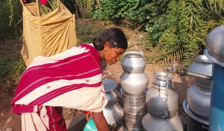 In Maoist-hit Bastar, solar power brings individual tap connections to rural homes
